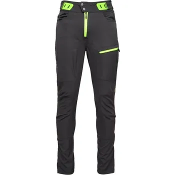 Cyklistické oblečení Pánské kalhoty na kolo HAVEN SINGLETRAIL LONG XXL Černá, Žlutá