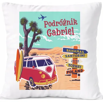 Polštář Dárek Polštář pro Aarona, syna dítěte, s potiskem