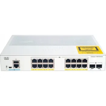 Switch Cisco Catalyst C1000-16T-E-2G-L síťové přepínače Spravovaný L2 Gigabit Ethernet (10/100/1000) Šedá