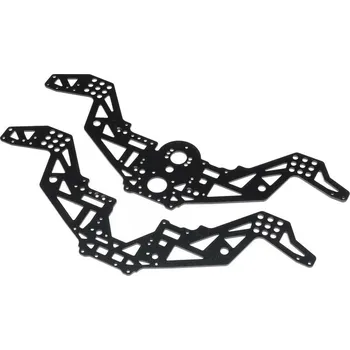 RC vybavení 1:18 Losi Mini LMT 4WD: Losi šasi V2 černé pro Megalodon