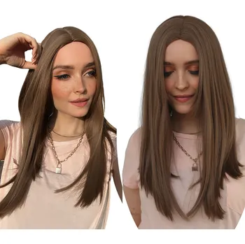 Paruka Paruka dlouhé syntetické hnědé vlasy Althair dámská