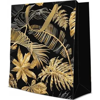 Dárková taška Dárková taška Paw Zlaté listy L 26,5 x 33,5 x 13 cm