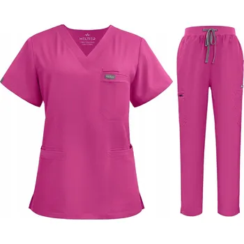 DÁMSKÝ ZDRAVOTNICKÝ KOMPLET SCRUB UNIFORM MODEL PRESCRIBE BARVA RŮŽOVÁ VEL. XL