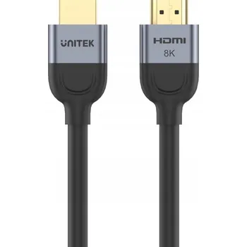 Video kabel Unitek HDMI 2.1 kabel 8K 60Hz, černý, 1 m