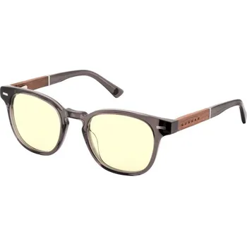 Monitor GUNNAR kancelářske/herní brýle TIOGA GRAY CRYSTAL/WALNUT jantarová skla MINERAL BLF 65 GUNNAR focus