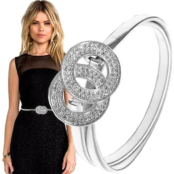 Opasek Camerazar Kovový pružný pásek SNAKE s elastickými kroužky