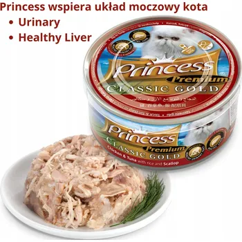 Krmivo pro kočku Princess Premium Gold Zdravé játra a močové cesty 170 g mokré krmivo pro kočky