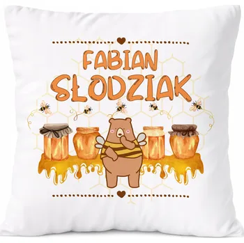 Polštář Dárek Polštář pro Adama, syna, dítě s potiskem