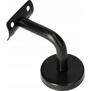 Zábradlí Držák madla nerezový černý půlkulatý