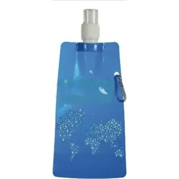 Kempingové nádobí Skládací láhev na vodu modrá (Kapesní lahev na pití)