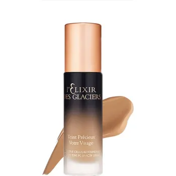Make-up L'ELIXIR DES GLACIERS Teint Precieux Vorte Visage Vyhlazující tekutý make-up Sandy Beige In Paris 30 ml
