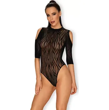 Dámské spodní prádlo Divoké body B130 teddy - Obsessive XL/XXL Černá