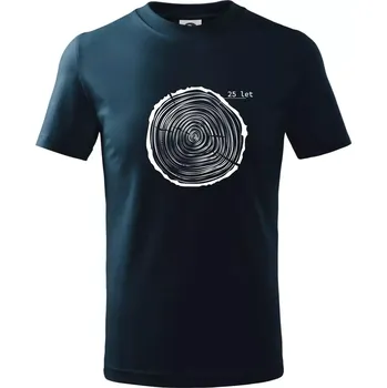 Letokruhy - 25 - Tričko dětské bavlněné - 98 cm / 2 roky ( Námořní modrá (velmi tmavá - téměř černá) )