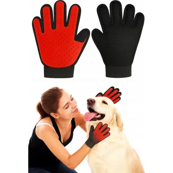 Kosmetika pro psa KARTÁČ-RUKAVICE PRO PSY A KOČKY ODSTRAŇUJE SRST MASÁŽ PÉČE