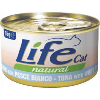 Krmivo pro kočku LIFE CAT KAPSIČKA 85G TUŇÁK A BÍLÁ RYBA
