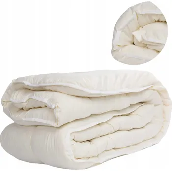 přikrývka Vlněná přikrývka celoroční ovčí vlna 160x200 teplá silná růžová povlečení