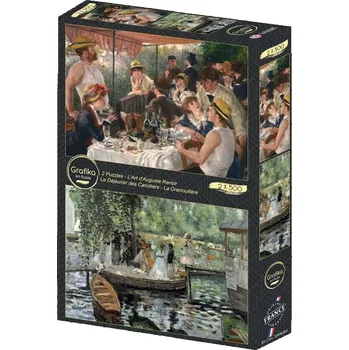 Puzzle grafika puzzle snídaně veslařů a la grenouillère 2×500 dílků