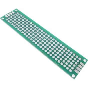 Páječka Oboustranná univerzální prototypová deska plošných spojů 2 x 8 cm DIY PCB deska s plošnými spoji Regulátor napětí Rozteč otvorů 2,54 mm