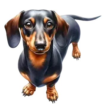 Nášivka Nažehlovací obrázek - jezevčík I (8,0 x 7,7 cm)