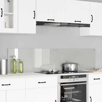 Kuchyňská zástěna 2 pcs Transparentní 90 x 40 cm tvrzené sklo