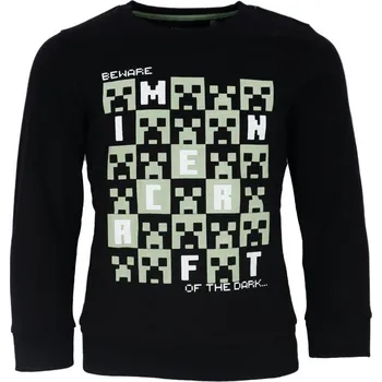 Chlapecká mikina MIKINA MINECRAFT 006 černá Velikost: 134
