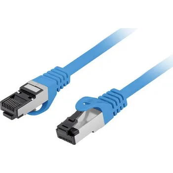 Datový kabel Lanberg | PATCHCORD CAT.8.1 S/FTP LSZH CU 0.25M MODRÝ
