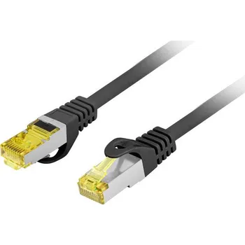 Datový kabel Lanberg | PATCHCORD CAT.6A S/FTP LSZH CU 3M BLACK ED