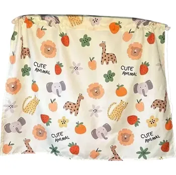 Závěs na zadní okno auta s přísavkami Bavlněná clona proti slunci UV ochrana pro děti Barevní kreslení dinosauři Autodoplňky