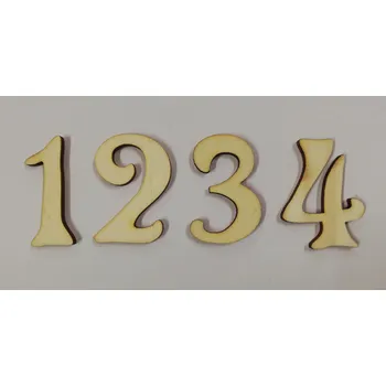 Vánoce Dřevěný výřez adventní čísla č.2