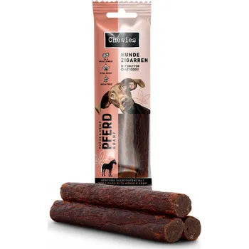 Pamlsek pro psa Chewies Hundezigarren koňské salámky s konopím 75 g