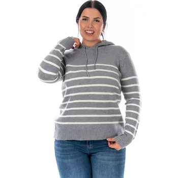 Dámský svetr Dámský svetřík GIA Světle šedá 38/42