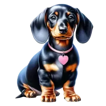 Nažehlovací obrázek - jezevčík V (6,4 x 8,0 cm)