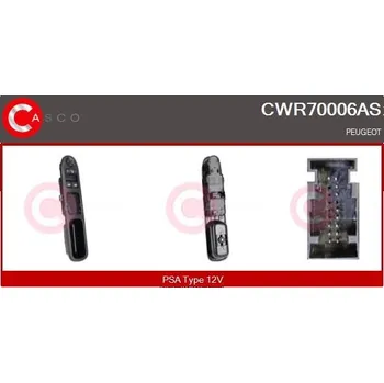 Spínač, zvedací zařízení oken CASCO CWR70006AS