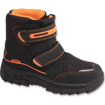 Dámské pantofle BEFADO 615X006 vysoké zimní černo oranžové 36 615YX006_36