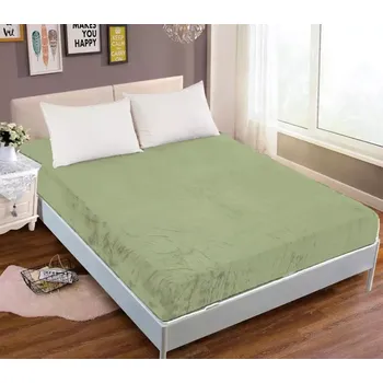 Prostěradlo Prostěradlo mikroplyš 90 x 200 cm zelené