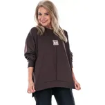 Dámská mikina SASKIE uni Tmavě hnědá