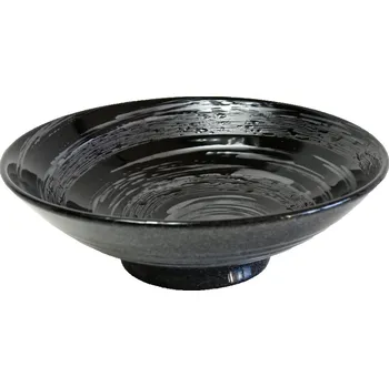 Made in Japan (MIJ) Gunmetal Swirl Ramen Miska 24,5 cm, 900 ml