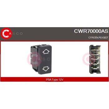 Spínač, zvedací zařízení oken CASCO CWR70000AS