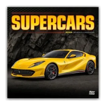 Diář Supercars - Supersportwagen 2026 - 16-Monatskalender (EN)