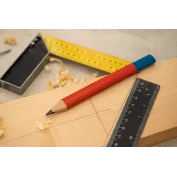Mechanická tužka TOPTRADE tesařská tužka – oválná, červenomodrá, sada 12 ks, 180 mm. (TOPTRADE tužka tesařská, ovál, červenomodrá, sada 12 ks, 180 mm)