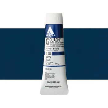 Vodová barva Akryl kvašová barva Holbein - Navy Blue Balení: 20 ml