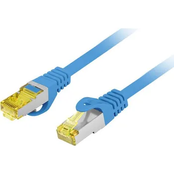 Datový kabel Lanberg | PATCHCORD CAT.6A S/FTP LSZH CU 20M MODRÝ