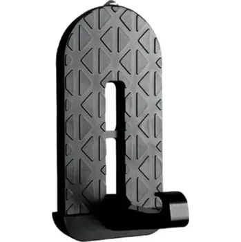 Schůdek na háček do dveří auta 15 x 7,7 cm Hliníková slitina Nosnost 250 kg Skládací auto příslušenství Hrot na rozbití okna černá