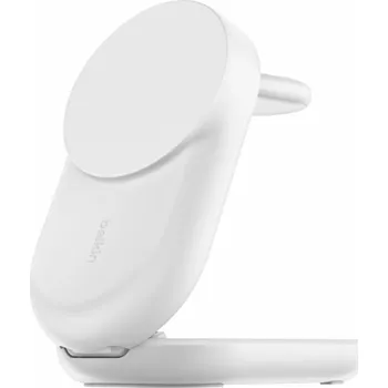 Belkin UltraCharge™ Qi2 25W 3v1 Magnetická nabíječka pro iPhone/Apple Watch/AirPods, bílá