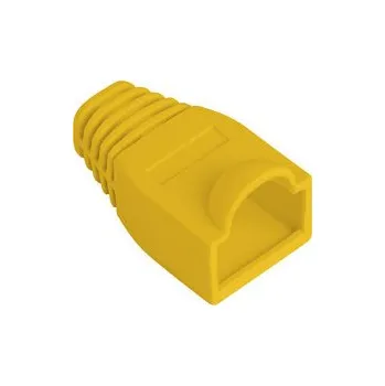 Síťový konektor Lanberg | Ochrana RJ45 (BOOT CAP) ŽLUTÝ (100 KUSŮ)