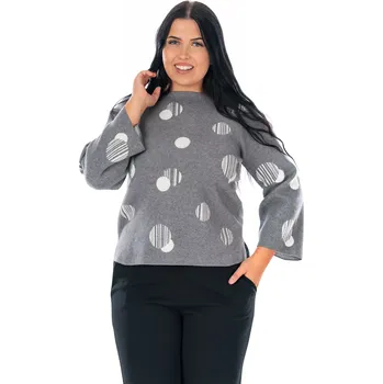 Dámský svetr Dámský svetřík PUNTINO 44/46 Šedá