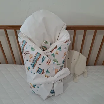 Zavinovačka Pro útulný domov Povlak na péřovou zavinovačku Vláček a letadlo TYP zavinovačky: KLASIK, ROZMĚR povlaku: 70 x 70 cm