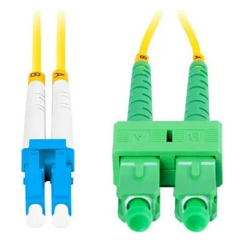 Datový kabel Lanberg | OPTICKÝ PATCHCORD SM LC/UPC-SC/APC DUPLEX 1M LSZH G657A1 3.0MM ŽLUTÝ