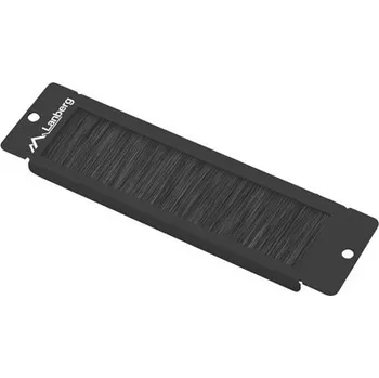 Racková skříň Lanberg | 10" KARTÁČOVÝ PANEL PRO VSTUP KABELŮ ČERNÝ AK-1104-B