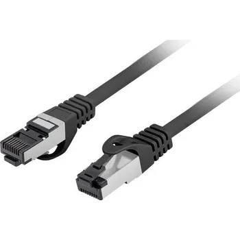 Datový kabel Lanberg | PATCHCORD CAT.8.1 S/FTP LSZH CU 0.25M BLACK